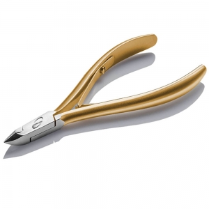 Stainless Steel Gold Plated Double Spring Cuticle Nipper-EL-12963