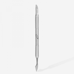 Cuticle Pusher For Manicure And Pedicure With Rounded Chisel Tip And A Small Knife-EL-12514