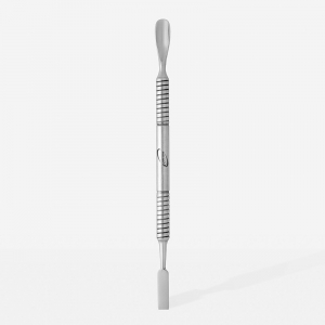 Cuticle Pusher For Manicure And Pedicure With Wide Curve And Square, Sharp Edge.-EL-12519