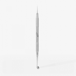Nail Care Cuticle Pusher With Medium Rounded spoon And Needle Tip Shape-EL-12555